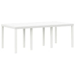 HKH Conjunto de Jantar de 7 Peças com Almofadas Poli Rattan - Branco