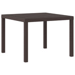 HKH Conjunto de Jantar de 5 Peças com Almofadas Rattan Sintético - Castanho