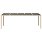 HKH Mesa de Jantar para Jardim Vime Pe - Bege