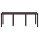 Mesa de Jardim HKH Marrom 200x100x73 Cm em Rattan Sintético - Castanho