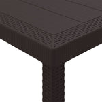 Mesa de Jardim HKH 250x100x73 Cm em Rattan Sintético - Castanho