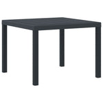 HKH Conjunto de Jantar de Jardim com Almofadas em Rattan Sintético - Antracite