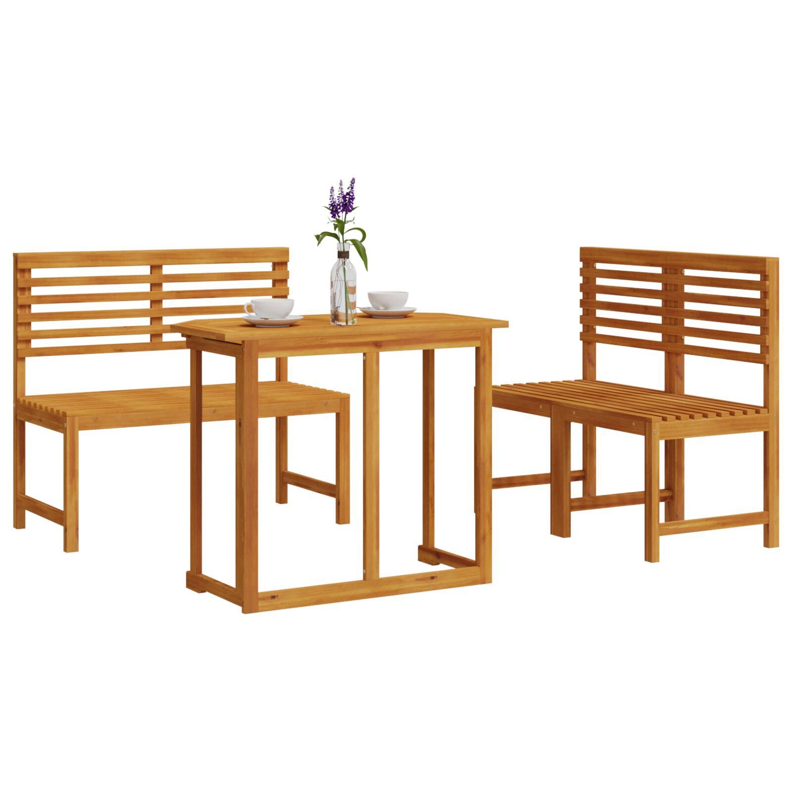 HKH 6 Pcs Set Sofás Jardín C/ Cojines Ratán PE Marrón - Marrón