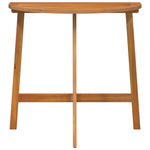 HKH Mesa de Jardim Dobrável Meia-retangular 78x46x75 Cm Madeira Sólida de Acácia - Castanho