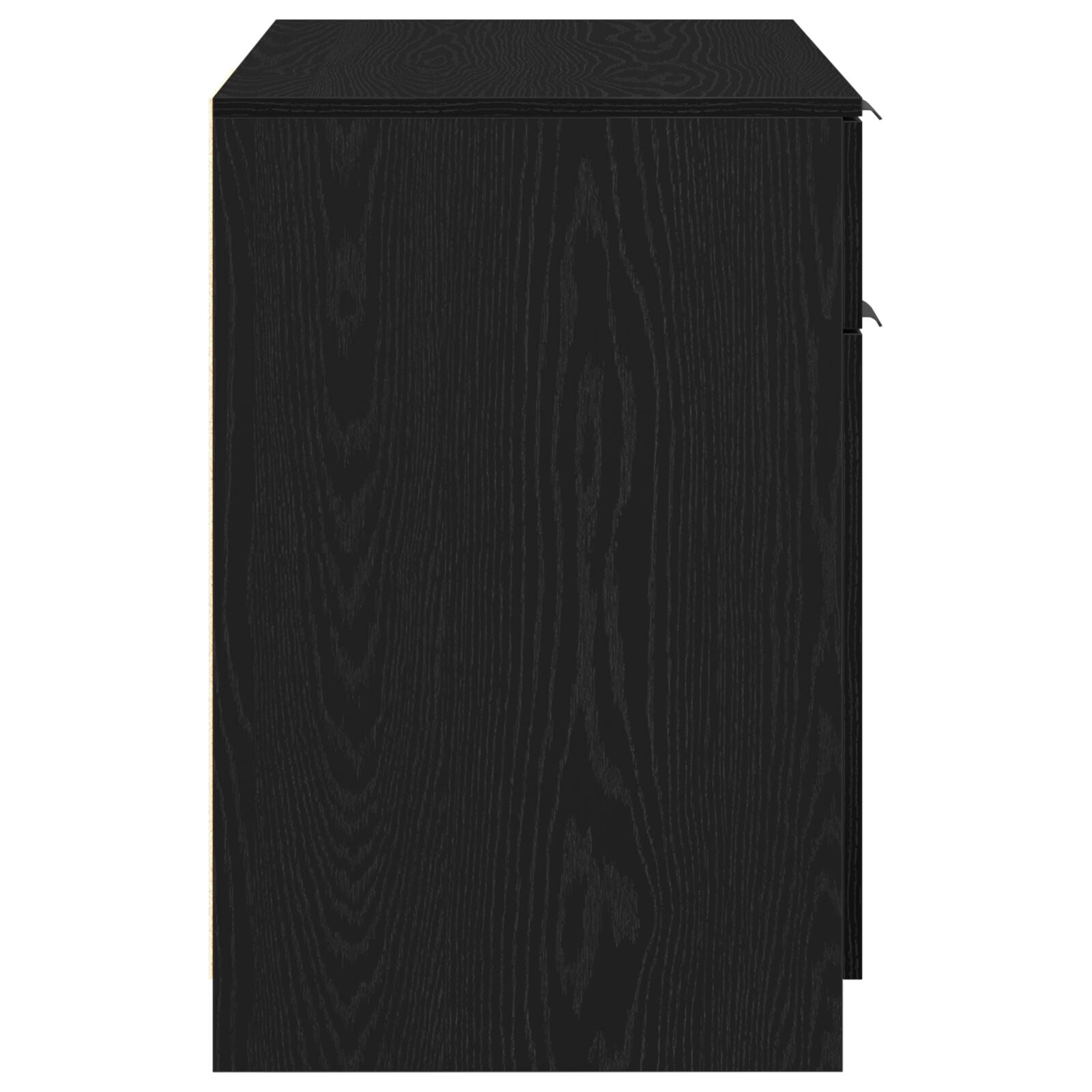 HKH Escritorio Roble - - Hecho de madera de ingeniería - Negro