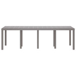 HKH Mesa de Jardim Cinza Claro 250x100x73 Cm Polirattan - Cinzento-claro
