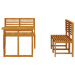 HKH 6 Pcs Conjunto de Sofás Jardim C/ Almofadões Vime Pe Castanho - Marrom