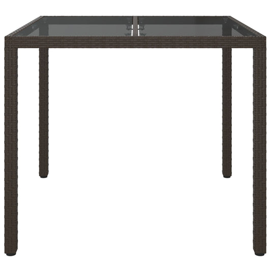 HKH Mesa de Jantar de Jardim Vime de Pe - Castanho