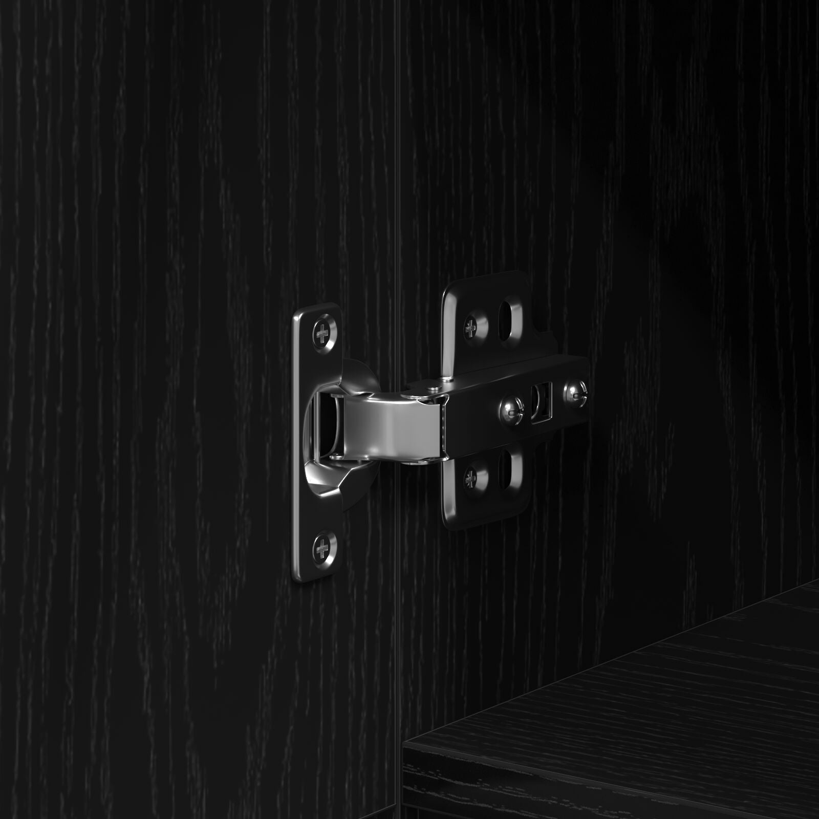 HKH Escritorio Roble - - Hecho de madera de ingeniería - Negro