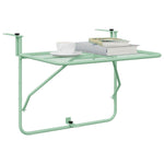 HKH Mesa Suspensa Dobrável para Varanda - Verde Menta, , Aço