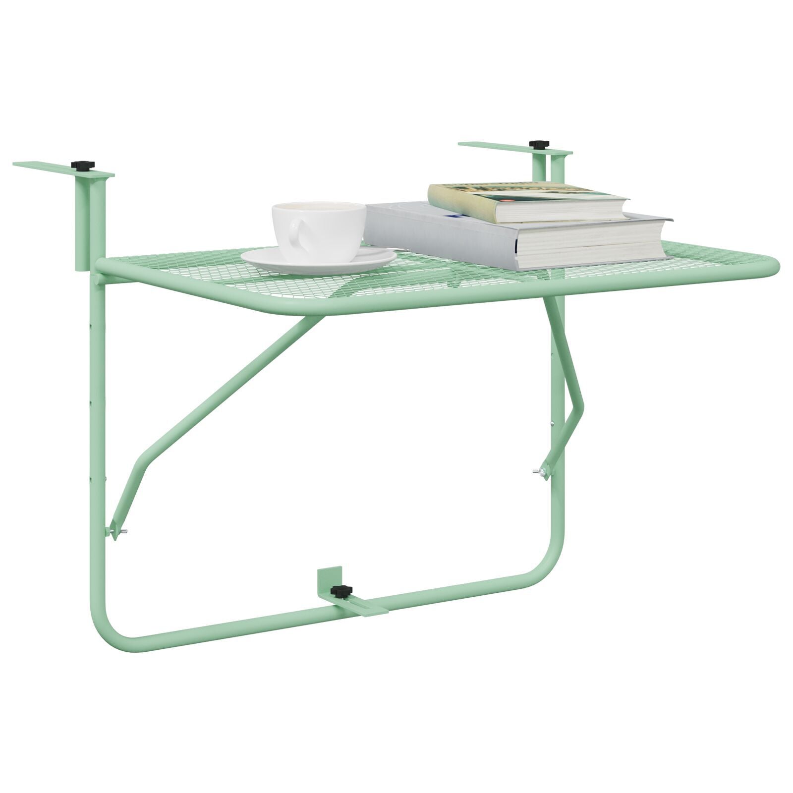 HKH Mesa Suspensa Dobrável para Varanda - Verde Menta, , Aço