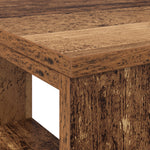 HKH Escritorio esquinero de madera maciza reciclada mediana - Viejo