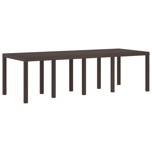 Mesa de jardín HKH Marrón 250x100x73 Cm Poli Ratán, Mesa de jardín HKH Marrón 100x100x73 Cm Poli Ratán, Mesa de jardín HKH Marrón 150x100x73 Cm Poli Ratán - Marrón