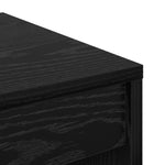 HKH Escritorio de Escritura Roble de Madera de Ingeniería - Negro