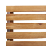 Conjunto de Jantar de 5 Peças de Madeira Sólida de Acácia Hkh, Mesa de Jantar Ao Ar Livre 90x90x74.5 Cm de Madeira Sólida de Acácia Hkh, Cadeiras de Jardim Empilháveis 4 Pcs de Madeira Sólida de Acácia e Aço HKH - Castanho