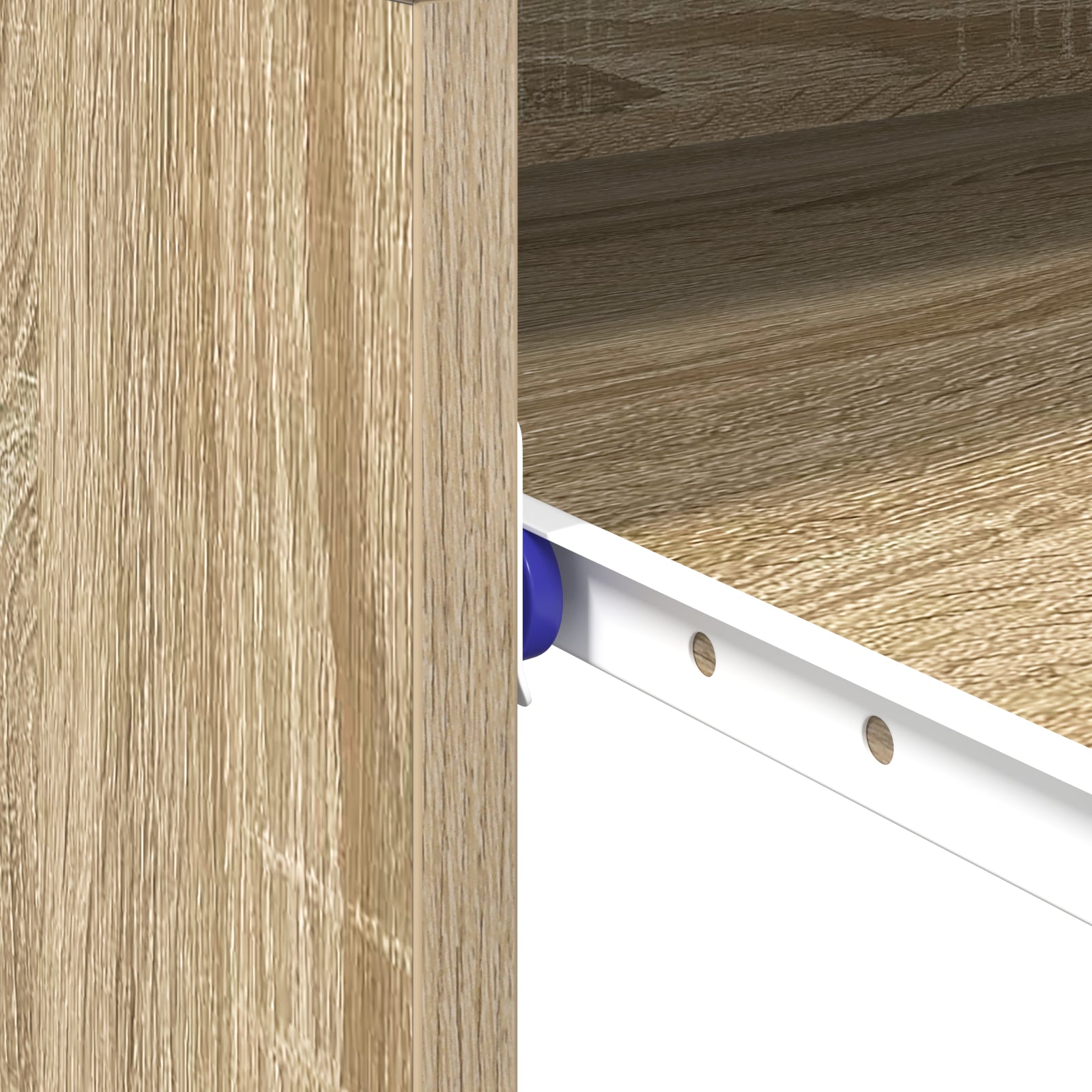 HKH Escritorio para computadora Roble Sonoma Madera tratada