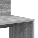 HKH Secretária com Armazenamento Cinza Sonoma .5 Cm Derivados de Madeira