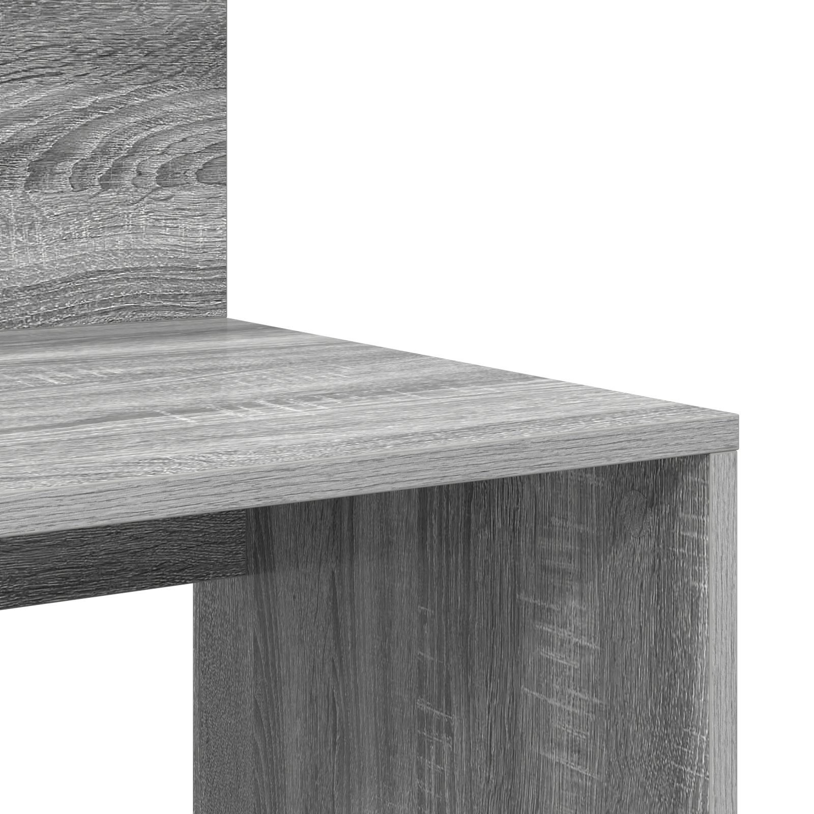 HKH Secretária com Armazenamento Cinza Sonoma .5 Cm Derivados de Madeira