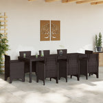 Mesa de Jardim HKH Marrom 250x100x73 Cm Poli Rattan, Mesa de Jardim HKH Marrom 100x100x73 Cm Poli Rattan, Mesa de Jardim HKH Marrom 150x100x73 Cm Poli Rattan - Castanho
