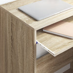 HKH Escritorio para computadora Roble Sonoma Madera tratada