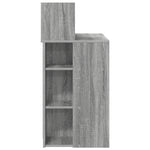 HKH Secretária com Armazenamento Cinza Sonoma .5 Cm Derivados de Madeira