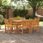 HKH Cadeiras de Jardim 2 Pcs 56x56x90 Cm Madeira Maciça de Acácia - Castanho