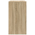 HKH Escritorio para computadora Roble Sonoma Madera tratada