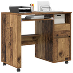 HKH Escritorio Marrón Madera Antigua Aglomerado, Metal