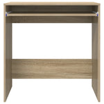 HKH Escritorio para computadora Roble Sonoma Madera tratada