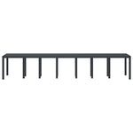 Mesa de Jardim HKH 400x100x73 Cm Poly Rattan, Mesa de Jardim HKH 250x100x73 Cm Poly Rattan, Mesa de Jardim HKH 150x100x73 Cm Poly Rattan - Antracite