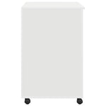 HKH Escritorio para ordenador blanco con cajones Blanco