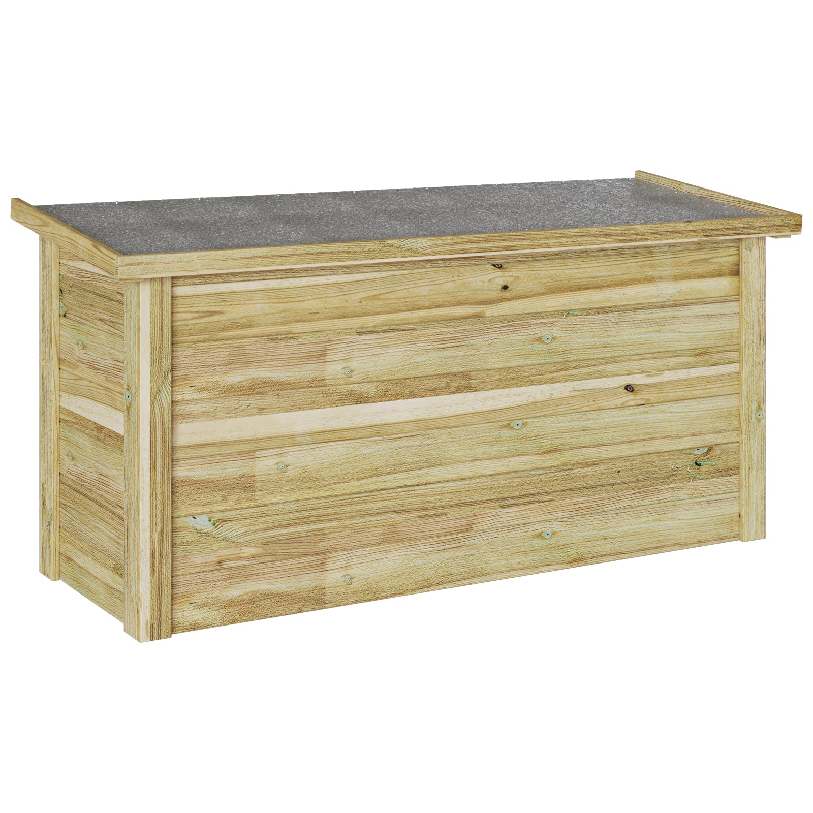 HKH Caja De Almacenamiento Madera Tratada - Marrón