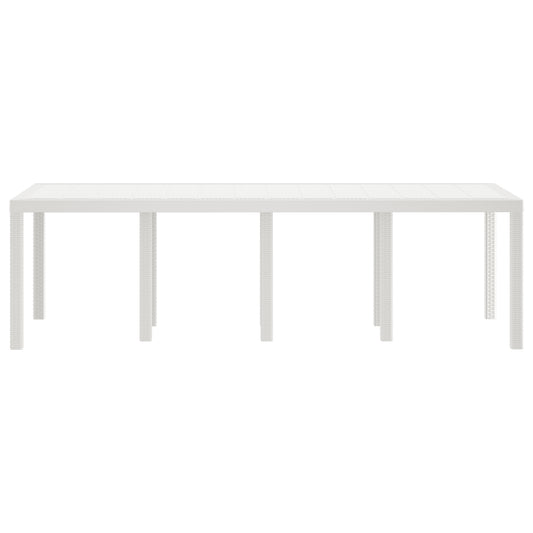 Mesa de Jardín HKH Blanca 250x100x73 Cm Poliratán, Mesa de Jardín HKH Blanca 100x100x73 Cm Poliratán, Mesa de Jardín HKH Blanca 150x100x73 Cm Poliratán - Blanco