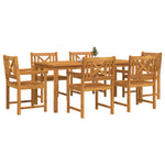 HKH Cadeiras de Jardim 2 Pcs 56x56x90 Cm Madeira Maciça de Acácia - Castanho
