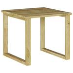 HKH Mesa de Cama 40x40x36 Cm Madeira de Pinho Impregnada - Bege