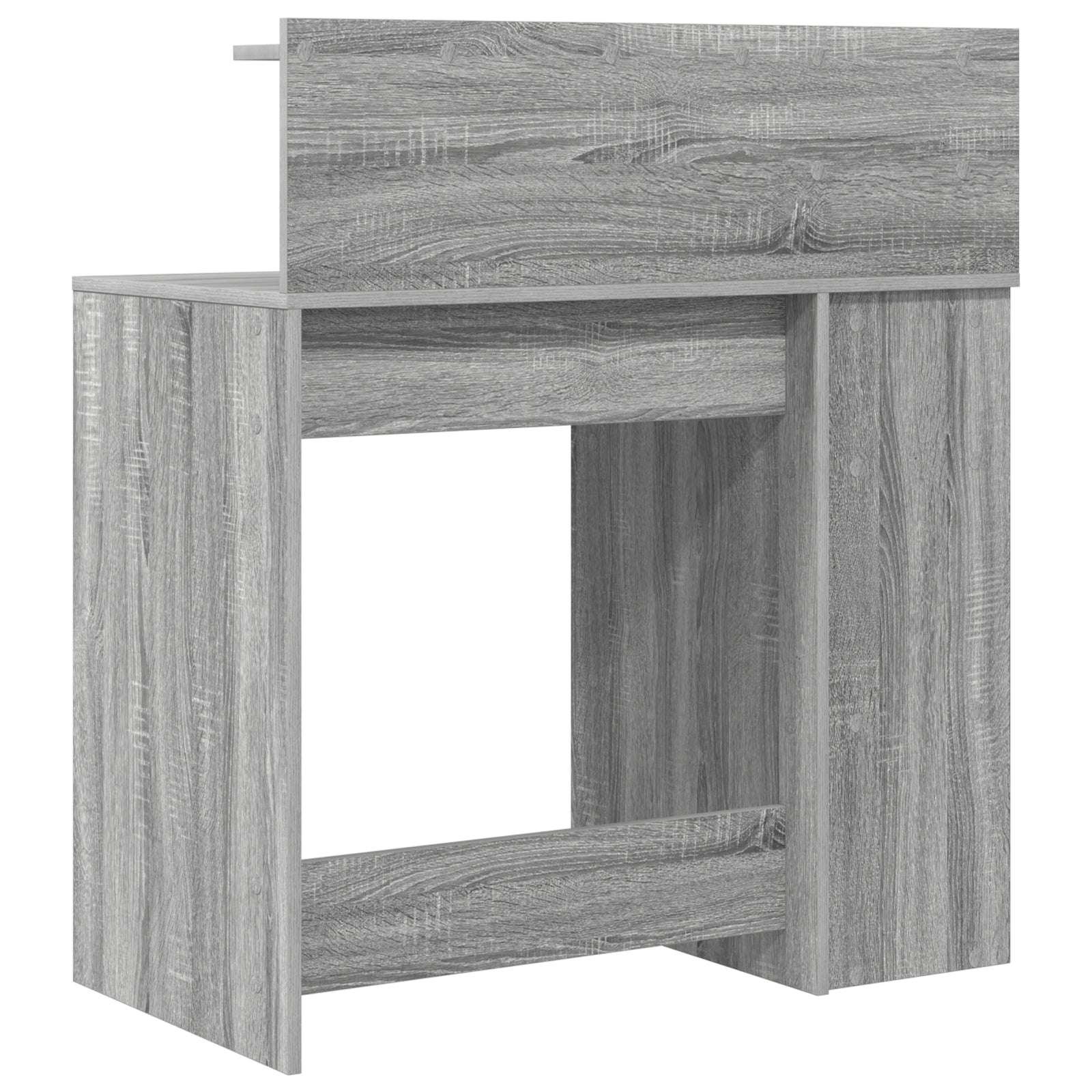 HKH Secretária com Armazenamento Cinza Sonoma .5 Cm Derivados de Madeira