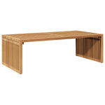 HKH Mesa Lateral do Jardim 110x55x35,5 Cm Madeira Maciça Teca - Castanho