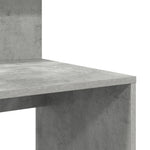 HKH Mesa com Armazenamento Cinza Concreto .5 Cm Madeira Derivada