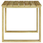 HKH Mesa de Cama Sol 50.5x50.5x46 Cm Madeira de Pinho Impregnada - Bronzeado