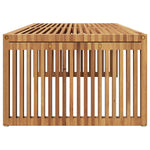 HKH Mesa Lateral do Jardim 110x55x35,5 Cm Madeira Maciça Teca - Castanho