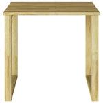 HKH Mesa de Cama Sol 50.5x50.5x46 Cm Madeira de Pinho Impregnada - Bronzeado