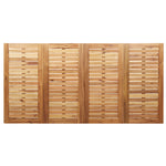 HKH Conjunto de Jantar de Jardim em Madeira Sólida de Acácia de 5 Peças, HKH Mesa de Jantar Ao Ar Livre 180x90x75 Cm em Madeira Sólida de Acácia, HKH Cadeiras de Jardim Empilháveis 4 Pcs em Madeira Sólida de Acácia e Metal - Castanho