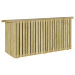 HKH Caixa De Armazenamento 119x44x58.5 Cm Madeira De Pinho Tratada - Castanho