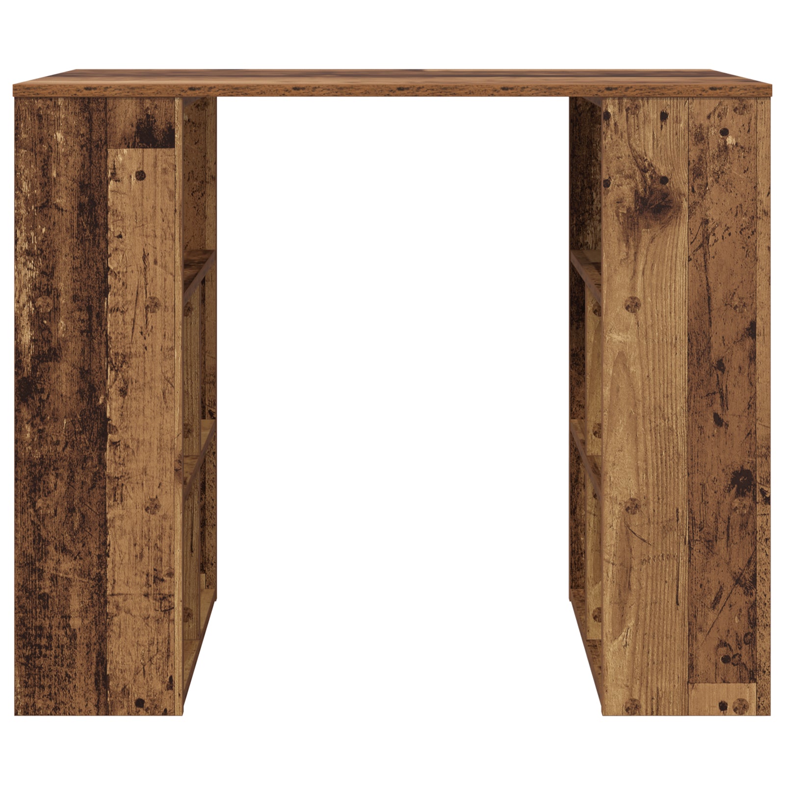 HKH Escritorio esquinero de madera maciza reciclada mediana - Viejo