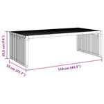 HKH Mesa Lateral do Jardim 110x55x35,5 Cm Madeira Maciça Teca - Castanho