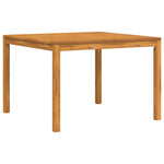 Conjunto de Jantar para Jardim HKH 5 Peças em Madeira Sólida de Acácia, Cadeiras de Jardim HKH 2 Pcs 56x56x90 Cm em Madeira Sólida de Acácia - Castanho