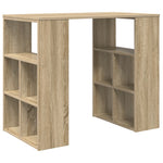 HKH Mesa Auxiliar de Madera Roble Sonoma Mdf Medio