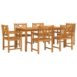 HKH Cadeiras de Jardim 2 Pcs 56x56x90 Cm Madeira Maciça de Acácia - Castanho