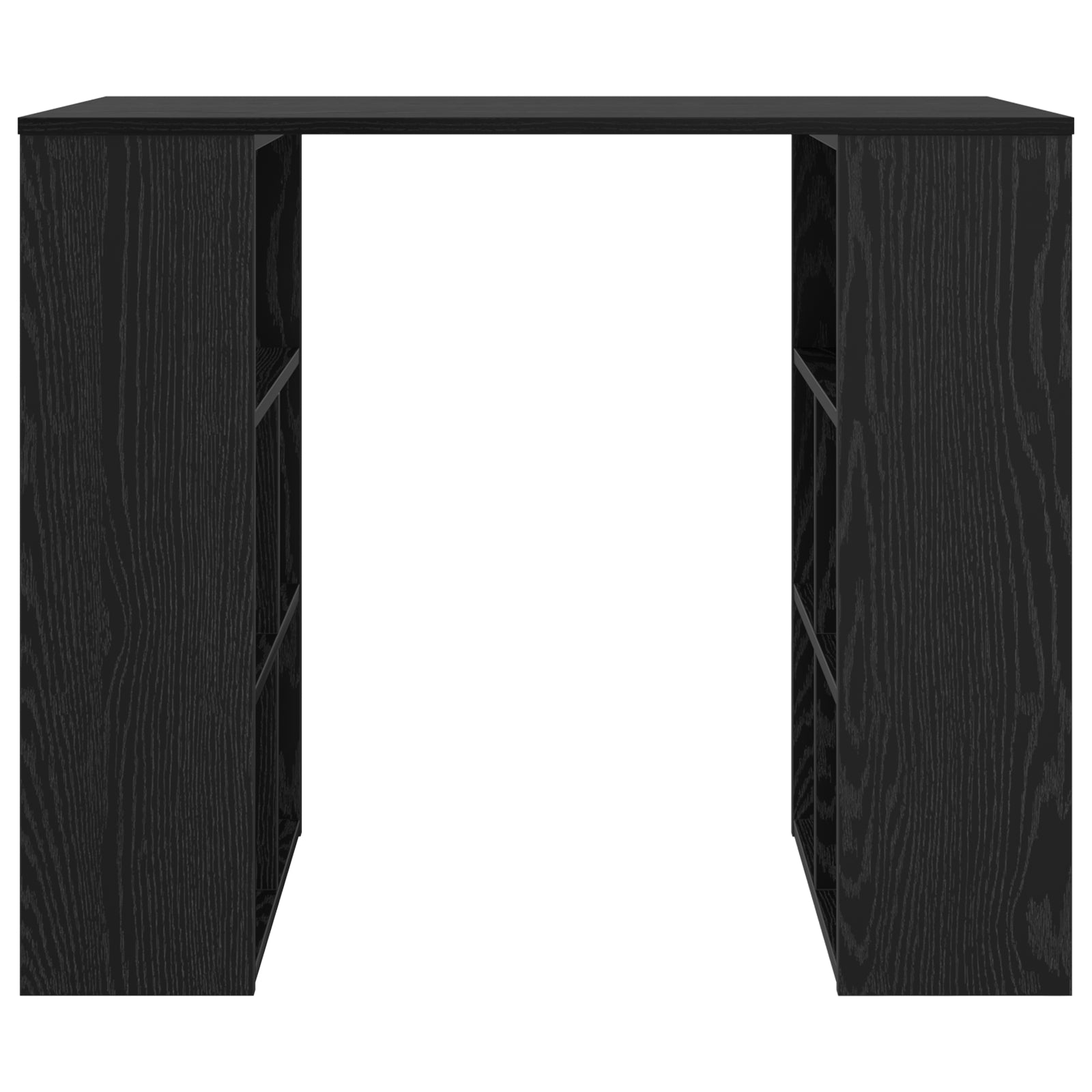 HKH Escritorio de Madera de Roble Aglomerado - Negro