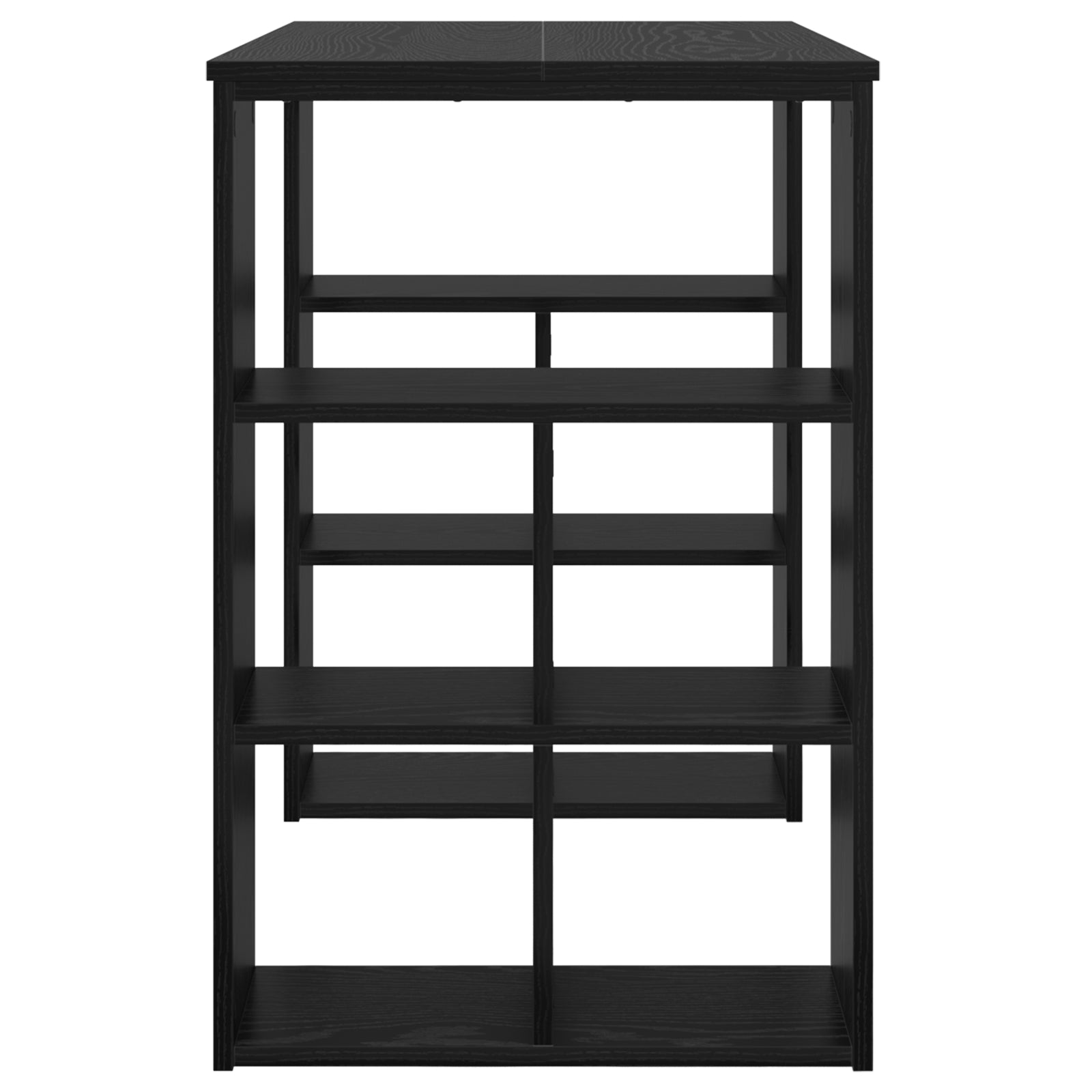 HKH Escritorio de Madera de Roble Aglomerado - Negro